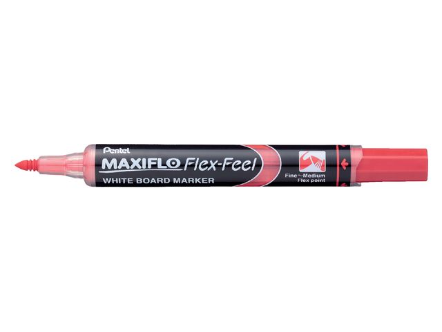 Viltstift Pentel MWL5SBF Maxiflo whiteboard rood 1-5mm | WhiteboardOnline.nl