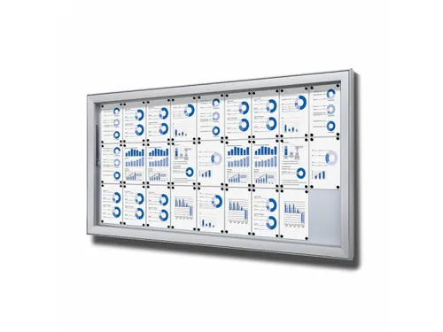 Vergrendelbaar Notitiebord Outdoor Extra Diep 27xA4