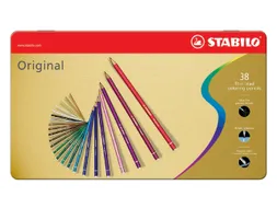 Kleurpotloden STABILO 8778 Original Arty assorti blik à 38 stuks