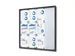 Vergrendelbaar notitiebord Indoor Slim 12xA4 Schuifdeuren Antraciet