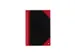 Cahier de notes Bantex noir/rouge A5 ligné 70g 96 feuilles