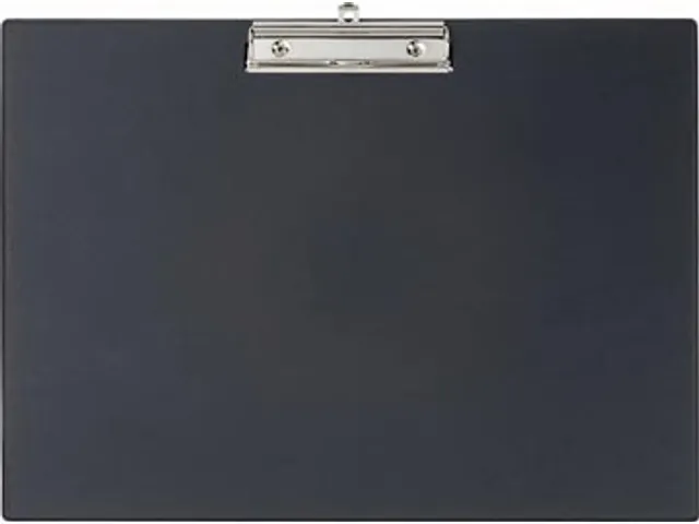 klemplaat, uit PP, voor ft A3, liggend, zwart