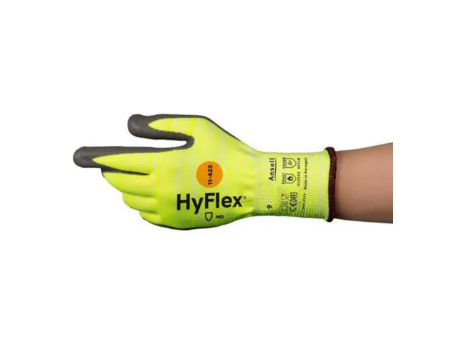Ansell HyFlex 11-423 hittebestendige handschoenen grijs maat 10 12 paa