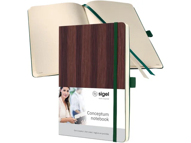 Carnet Conceptum A5 spirale BOIS dots 160pag 100gr