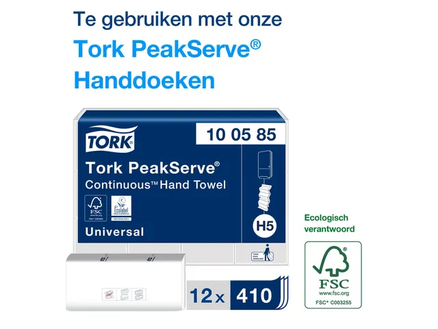 Tork 552558 H5 Elevation PeakServe Mini Continu Dispenser Zwart