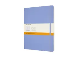 Notitieboek Moleskine XL 190x250mm lijn soft cover hydrangea blue