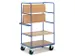 chariot à plateaux,force 600kg,4plateau(x),plateau Lxl 1000x740mm