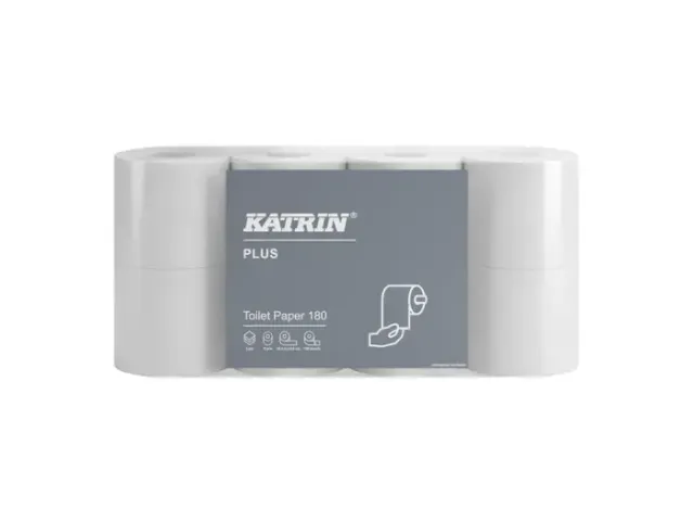 Katrin 87709 Plus Soft toiletpapier 3-Laags 180 Vel Wit 56 Rol