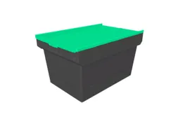 Herbruikbare containers HxLxB 340x610x400mm 58l PP-regeneraat groen