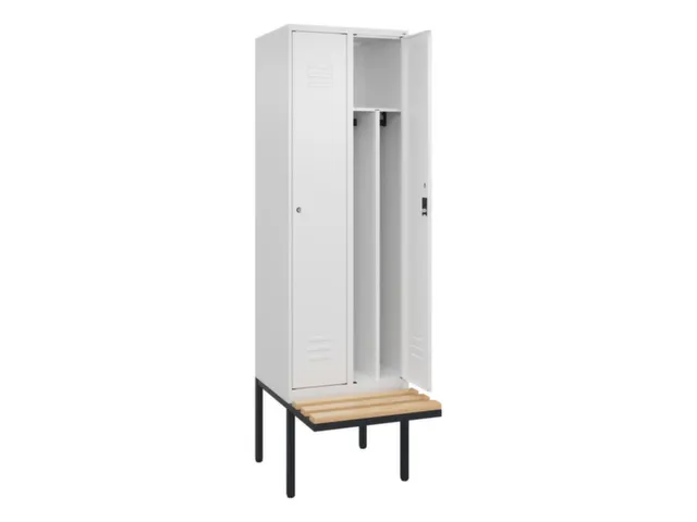 locker voor scheiding van kleding,HxBxD 2120x600x815mm,2vak