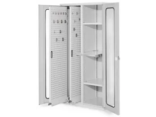 verticale kast,HxBxD 1950x1000x600mm,vensterdeur,RAL5010 - 1