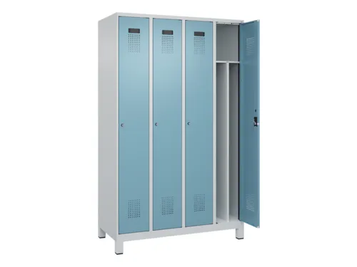 locker voor scheiding van kleding,HxBxD 1950x1200x500mm,4vak