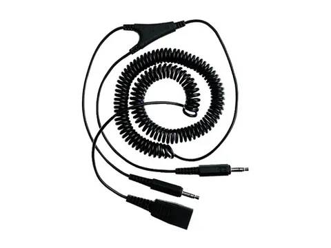 Jabra QD naar 2x 3,5mm Jack QD Aansluitkabel
