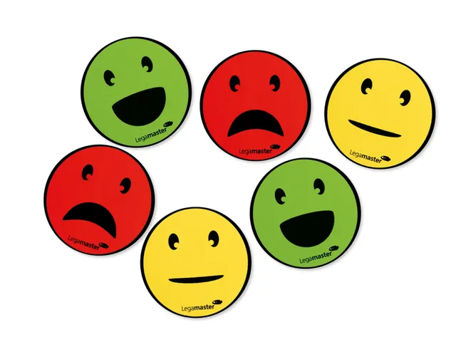 Magneet Legamaster emoticon 50mm assorti 6 stuks