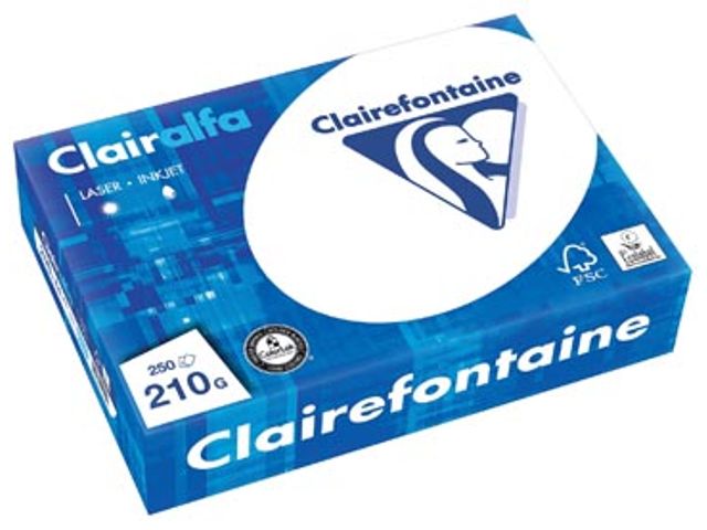 waterstof delicatesse Notitie Clairefontaine Printpapier A4 210 Gram FSC CIE 171 | DiscountOffice.be