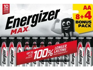 batterijen Max AA blister van 8 stuks + 4 stuks - 2