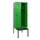 locker met bank,HxBxD 1950x600x815mm,2vak,vak B 300mm,draaigrendel