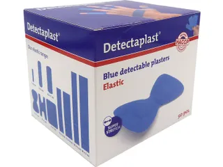 Detectaplast 8245 vlinder textielpleister elastisch blauw 50 stuks - 1