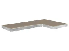 Spaanplaatvloer voor opberghoekplank links, BxD 890x490mm