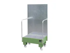verrijdbare opvangbak,v. 2x60l vat,opvangvol. 60l,HxBxD 1685x890x570mm