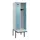 locker met bank,HxBxD 2120x600x815mm,2vak,vak B 300mm,cilinderslot