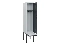 locker met bank,HxBxD 1950x400x815mm,1vak,vak B 400mm,cilinderslot