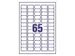inkjetetiket Avery 38,1x21,2mm wit 25 vel 65 etiketten per vel
