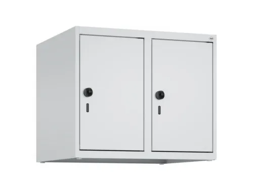 opzetkast,v. locker,2vak.,vak B 300mm,HxBxD 500x600x500mm,draaigrendel