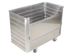 Bakwagen Aluminium Draagverm. 250kg 1280x675x985mm 650l Greep Opening