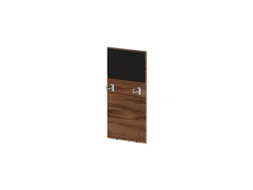 baliepaneel bureau aanbouw links NP-tiepolo nut BN8033-zwart 600mm