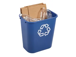 Papierbak Rubbermaid recycling medium 26 Liter blauw - 8