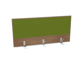 opzetpaneel,v. bureau,aanbouw achter,B 1200mm,NT-cherry,BN7048-groen - 1