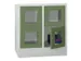 armoire multicases,HxlxP 855x800x500mm,RAL7035,face avant RAL6011