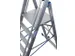 verrijdbare treden-platformladder eenzijdig 6treden stand H 1 4m