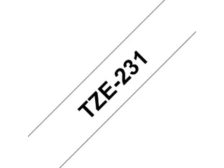 Labeltape Brother P-touch TZE-231 12mm zwart op wit - 2