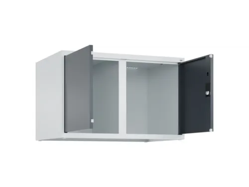 opzetkast,v. locker,2vak.,vak B 400mm,HxBxD 500x800x500mm,vleugeldeur