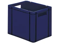 Euronorm-stapelbak 29l 320x400x300mm Wanden/bodem Gesloten Blauw