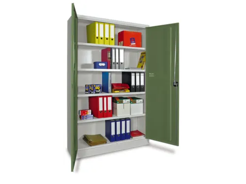 grootvolumekast met openslaande deuren,RAL7035,front RAL6011