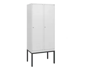 locker,HxBxD 1950x800x500mm,2vak,vak B 400mm,cil.-slot,voetonderstel - 1