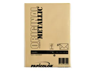 Envelop Papicolor C6 114x162mm Goud Gegomd - 3