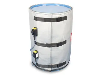 Verwarmingsmantel,V. 200L Vat,Buiten Glasvezel/Silicone,Zilverkleurig - 1