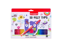 Viltstift Bruynzeel Kids assorti 50 stuks