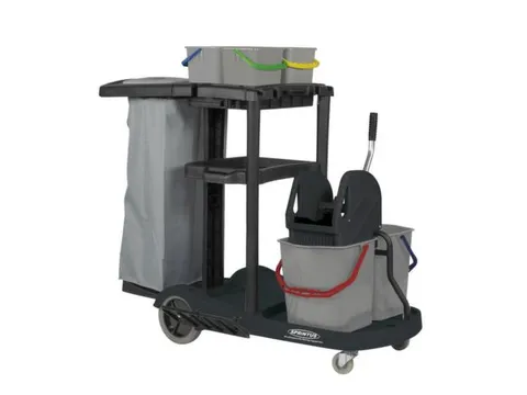 Reinigingswagen,Mopwringer,Zakhouder,Bak