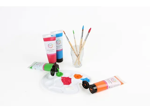Penseel Qrea synthetisch haar set à 10 breedtes
