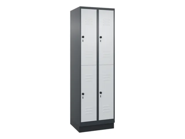 dubbeldekse locker,HxBxD 1950x600x500mm,2x2vak.,vak B 300mm