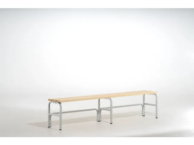 banc-patère,HxLxP 450x2000x350mm,barrettes en bois