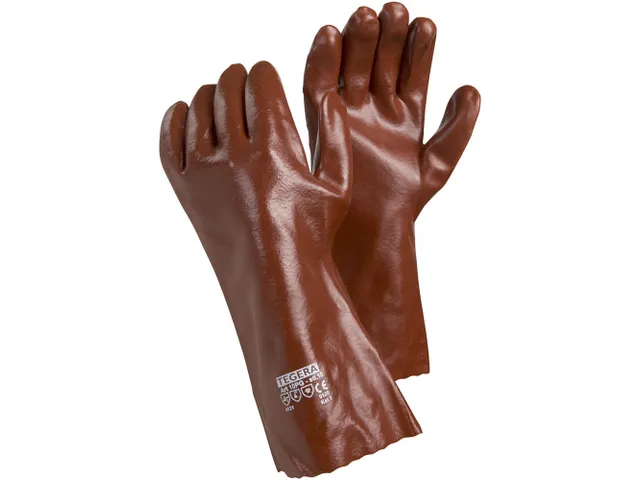 Tegera 10PG PVC handschoenen, rood, maat 11, per 12 paar