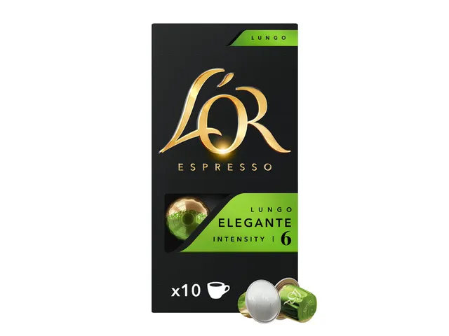 Koffiecups L'Or espresso Lungo Elegante 10 stuks