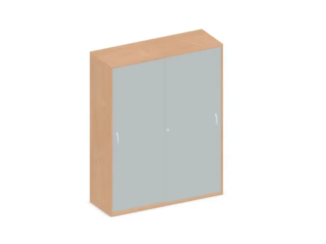 Schuifdeurkast 1540x1200x430mm Romp Beuken Decor Front Lichtgrijs