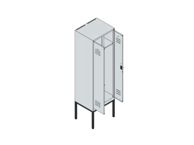 locker voor scheiding van kleding,HxBxD 2120x600x500mm,2vak